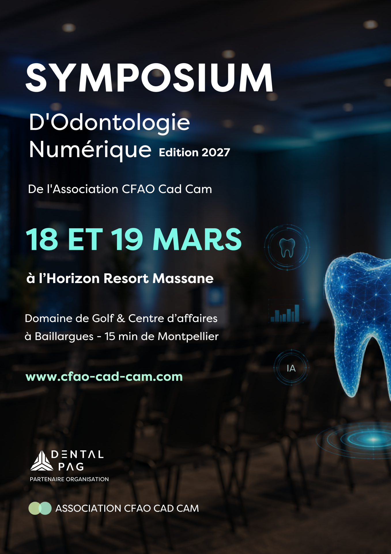 Affiche symposium odontologie numerique 2027 cfao cad cam